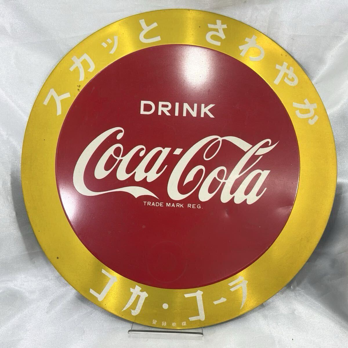 コカコーラ 看板 1960年代 ホーロー？ 琺瑯 コカ・コーラ 昭和レトロ