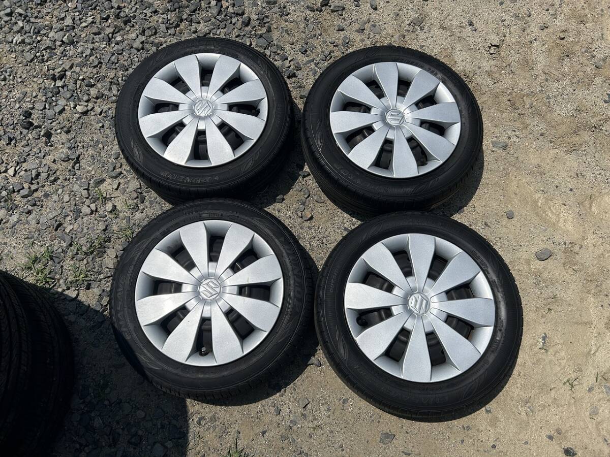 中古】即決送料無料[165/60R14 + マツダ DE デミオ 純正鉄ホイール 6J