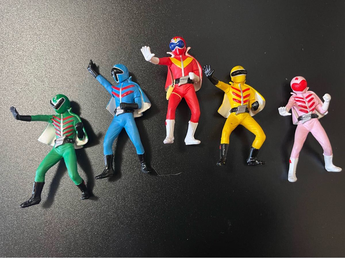 新品】秘密戦隊ゴレンジャー DX組立式ソフビフィギュア 5種セット 未