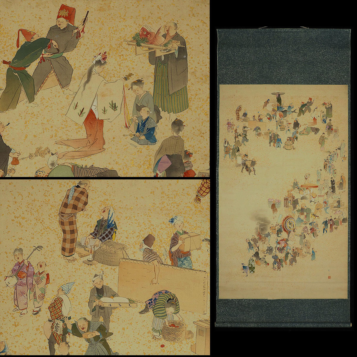 慶應◇大正～戦前の貴重な肉筆画 紙本水彩 春画帖 全12図 和本艶本枕絵