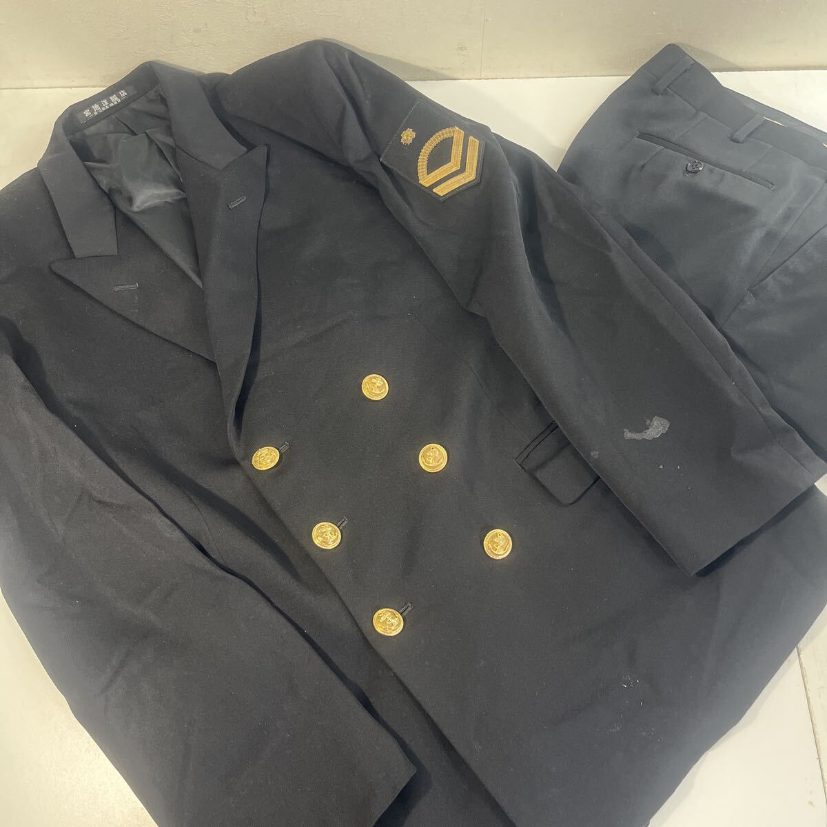 送料無料】海上自衛隊 第3種夏制服上下 宮地洋服店 中古 海自略衣の