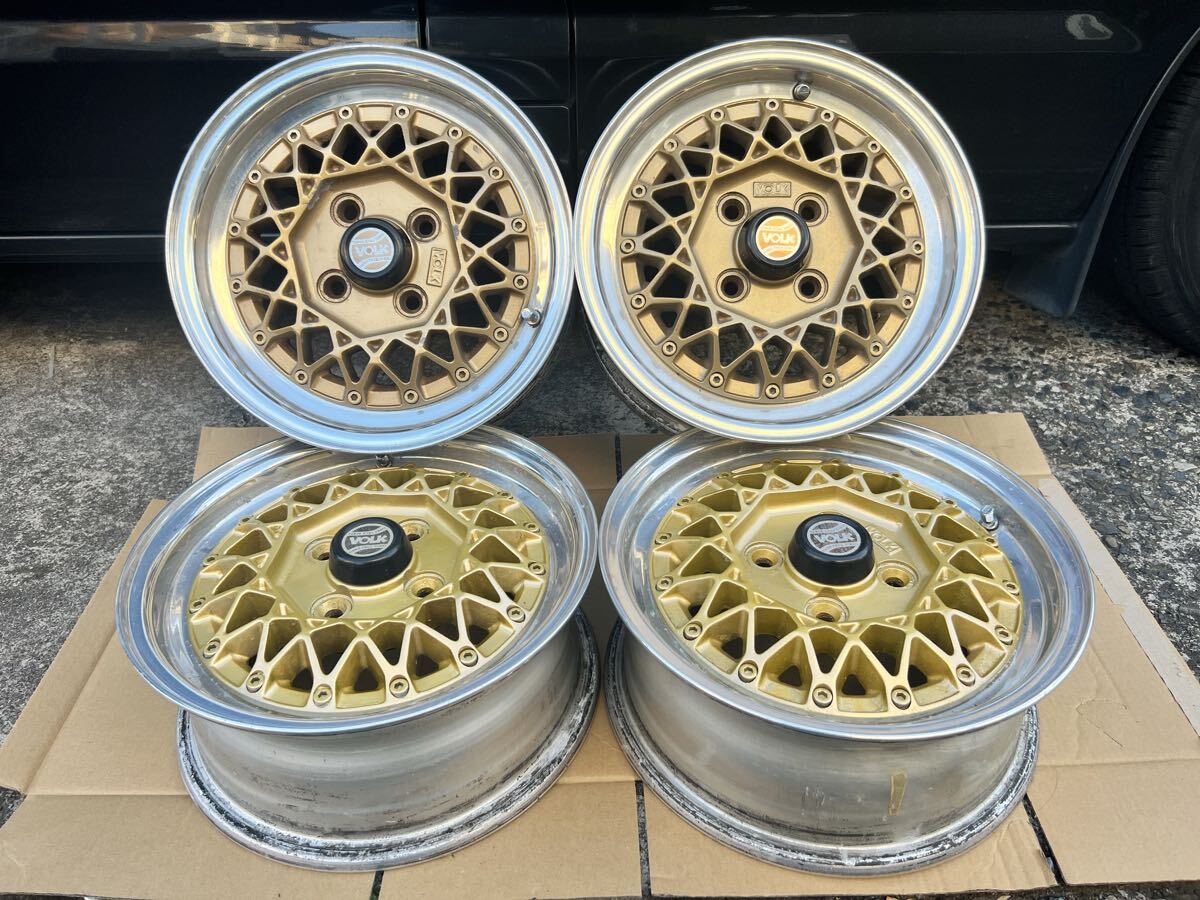 希少 深リム ボルクメッシュ 8J 13インチ 初期タイプ 114 4H 1本 RAYS