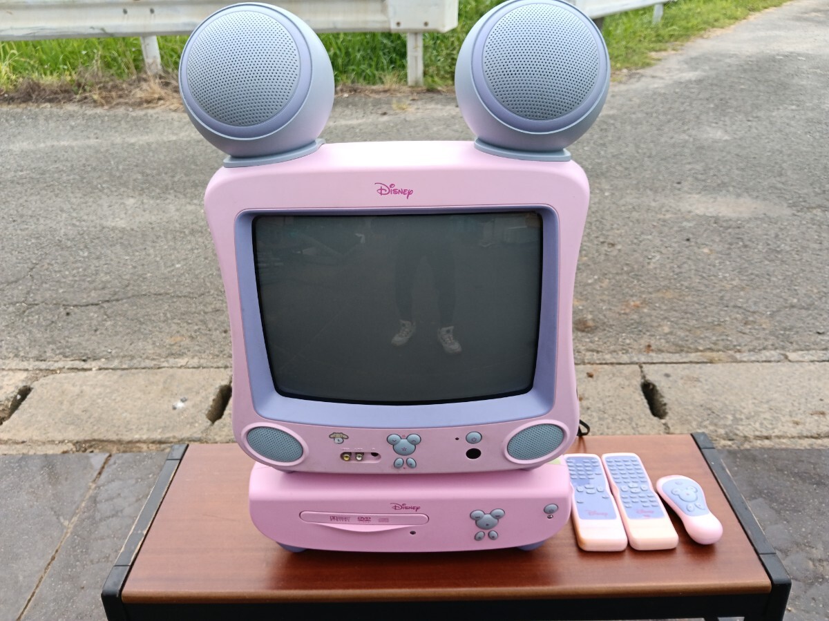 中古】☆限定品☆ □カーズ DVDコンボ ディズニー 14型ブラウン管TV