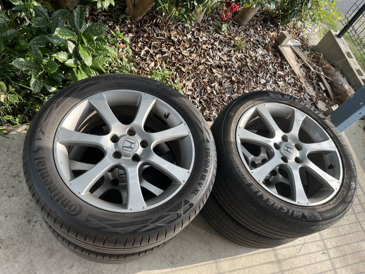 ホンダ RB オデッセイ アブソルート 純正 ホイールタイヤSET 5H-114.3