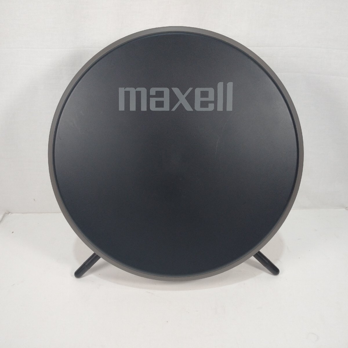 中古】自作スタンド付き マクセル 平面 BS-30AD BS/CS用 室内アンテナ