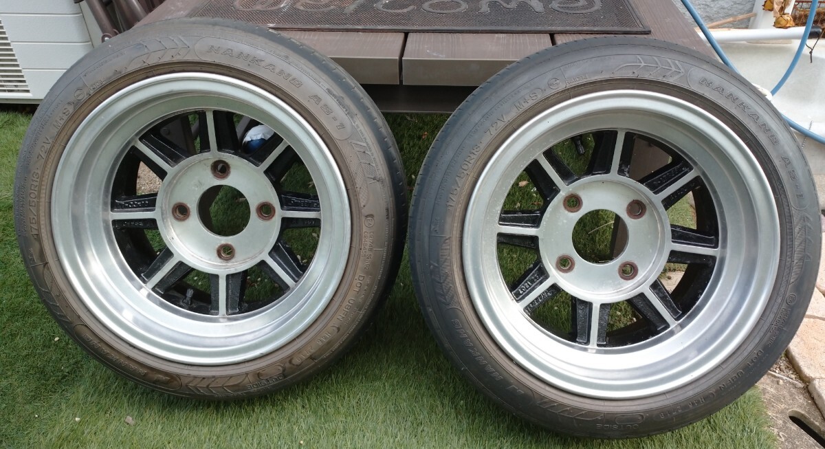 中古】当時もの ハヤシレーシング 深リム CRタイプ4穴 9J オフセット