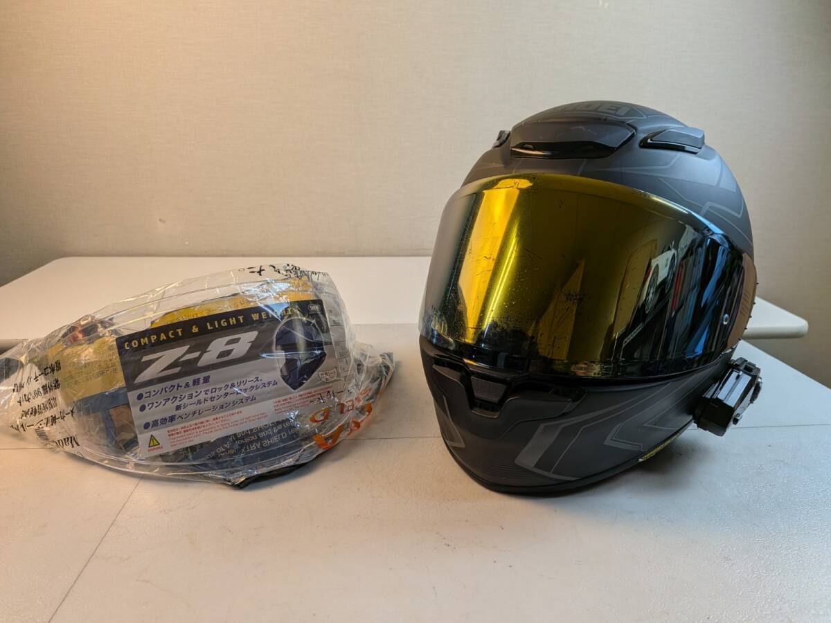 SHOEI EX-ZERO マッドブラック ミラーシールド付き中古の落札情報詳細