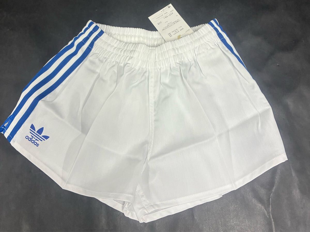 新品】新品 レトロ80's adidas サッカーパンツ ベリーショート 短パン