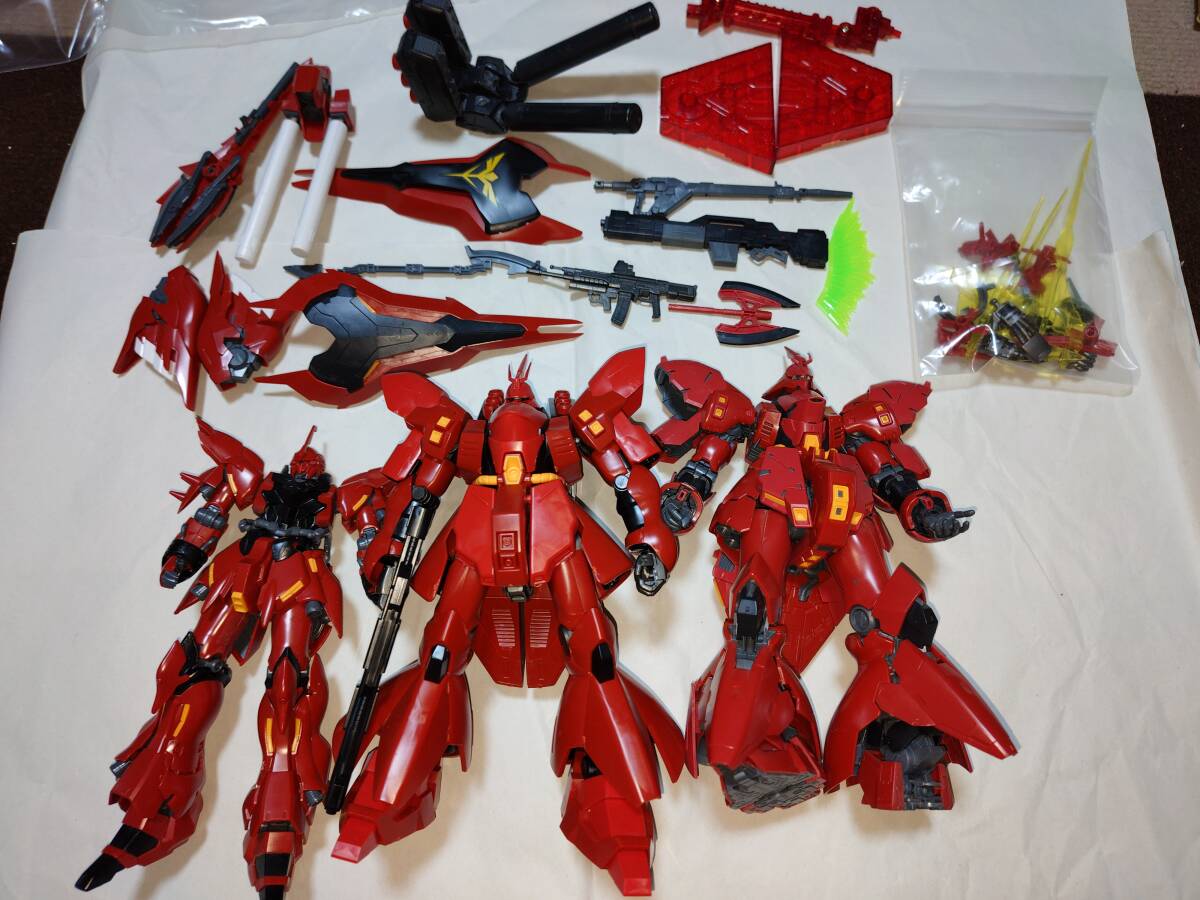 ジャンク扱い】MG MSN-04 サザビーVer.ka 、 MG シナンジュver.ka MSN