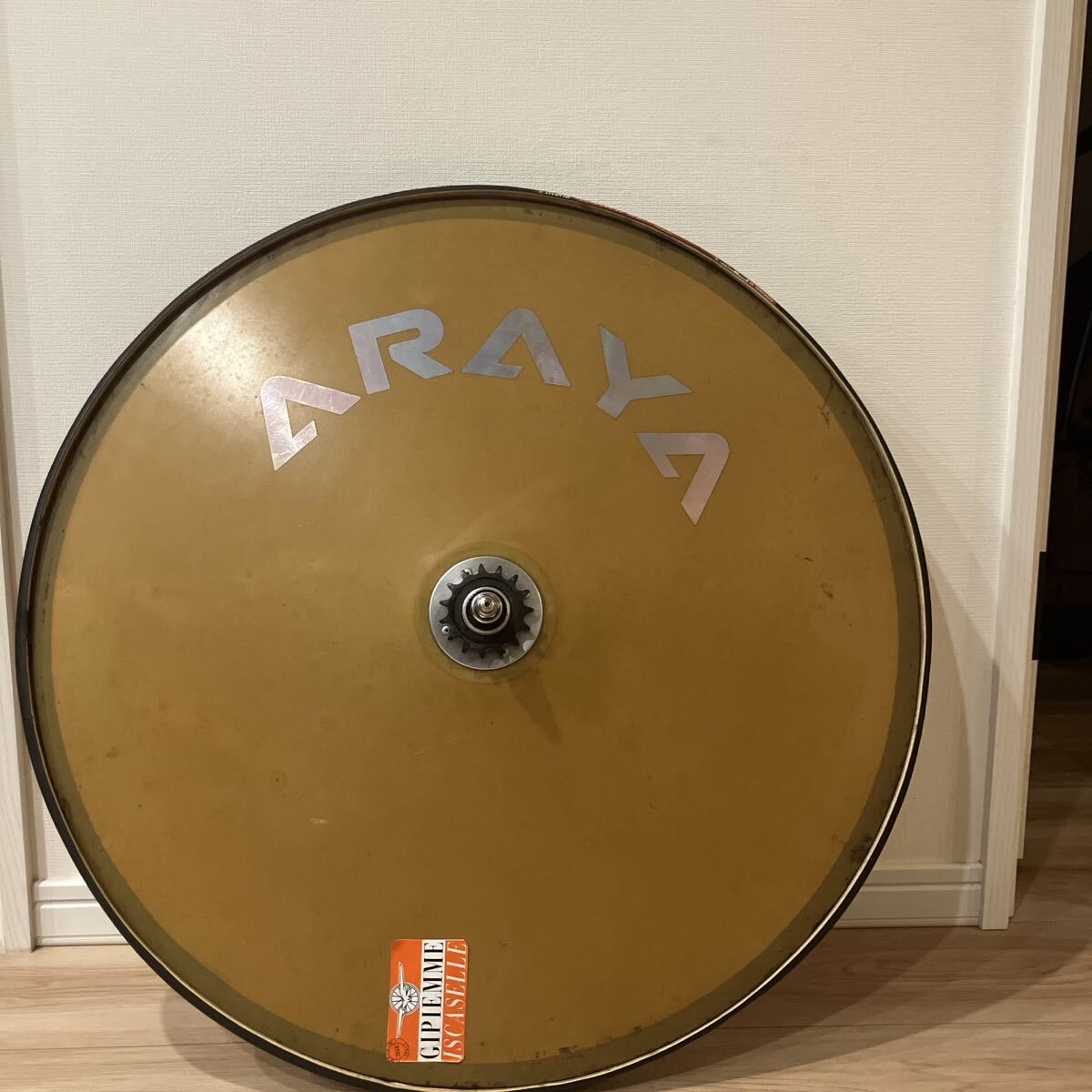 「最終価格」　　ARAYA ケブラーディスクホイール　美品 アラヤ ARAYA ケブラー チューブラー ディスクホイール トラック用