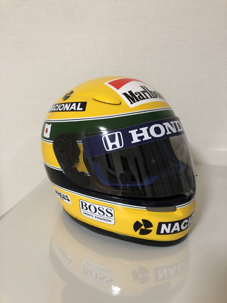 アイルトン・セナ レプリカヘルメット 92年日本GP仕様 SHOEI X-FOUR.L