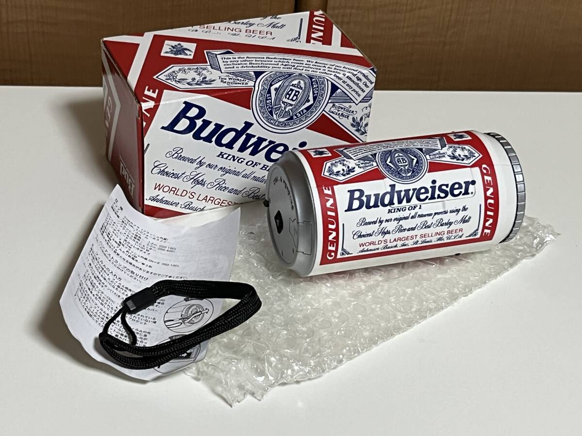 □ Budweiser バドワイザー 缶ビール型フィルムカメラ ノベルティー