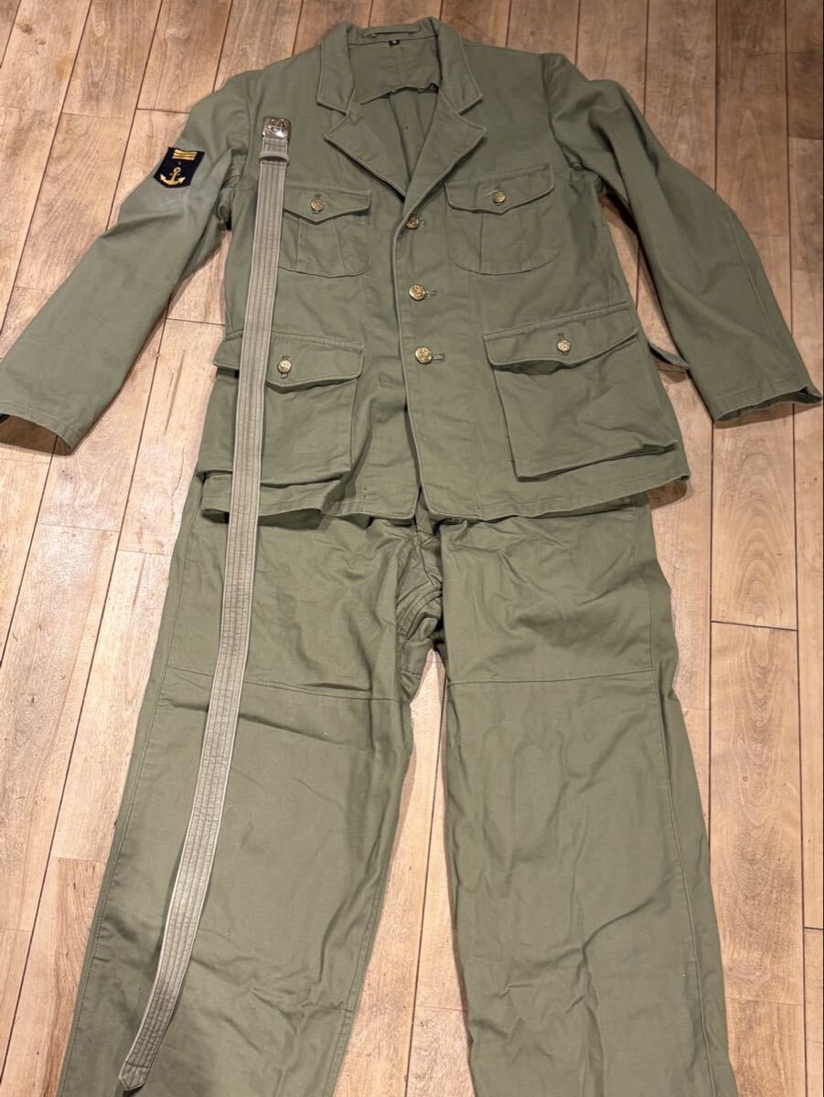 新品】大日本帝国海軍 第三種軍装 上下セット 大佐襟章付 Sサイズ 複製