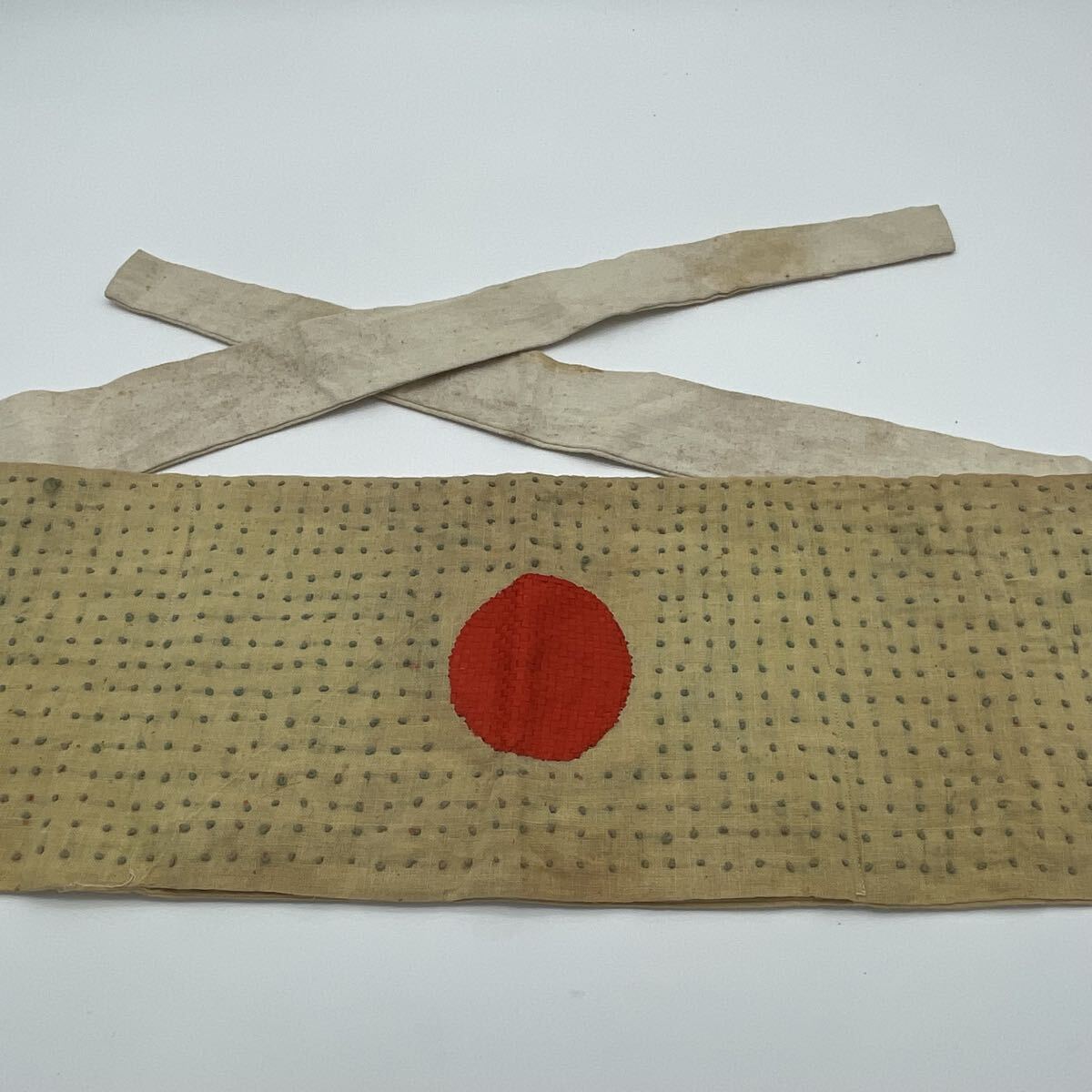 ◇ 当時物 千人針 虎の図 祈武運長久 朱印 胴巻 腹巻 御守り 襷 たすき