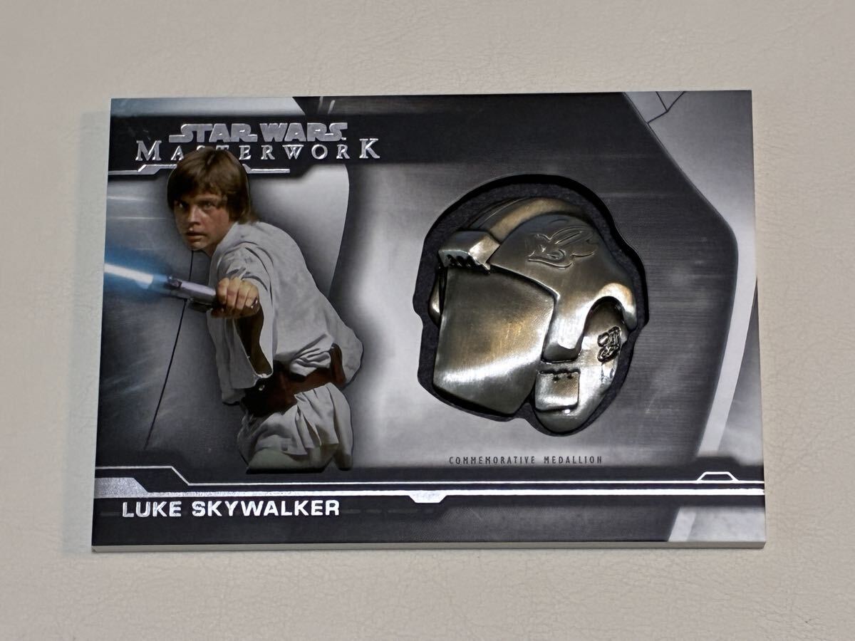 【世界5枚限定】Toppsスターウォーズ ルーク 5/5 メダリオン 2018 topps finest starwars ルーク・スカイウォーカー ライトセーバー