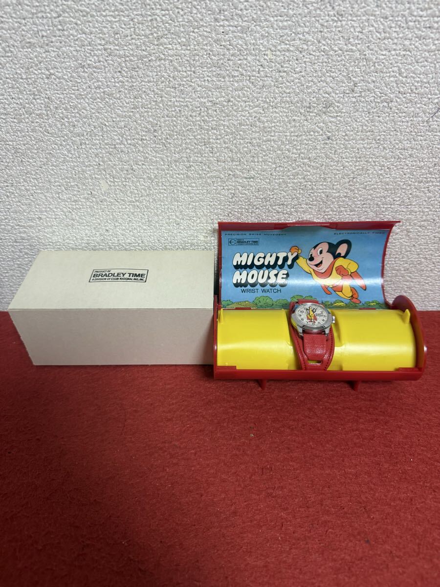 8*マイティーマウス　FOSSIL 世界１５０００本限定モデル　昭和レトロ 中古】FOSSIL｜MIGHTY MOUSE WATCH フォッシル マイティマウス 腕時計