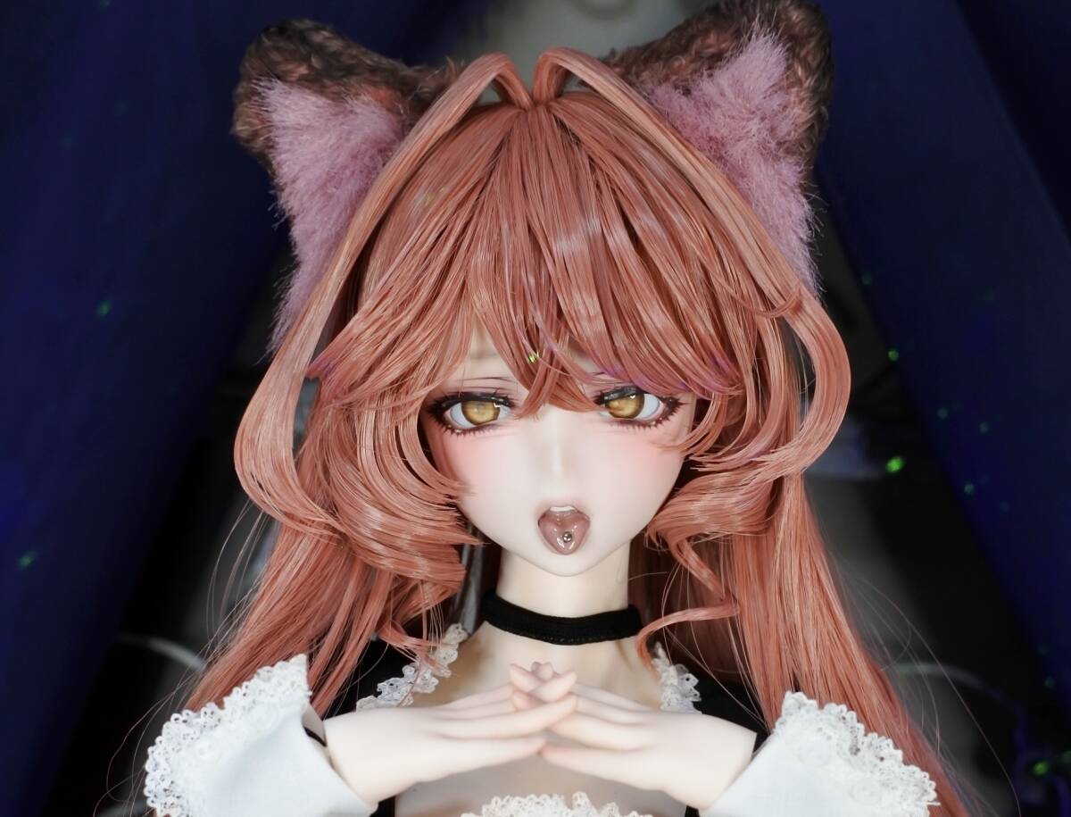 未使用に近い】Type-J(褐色) カスタムヘッド＋アイ＋ウィッグ / angel