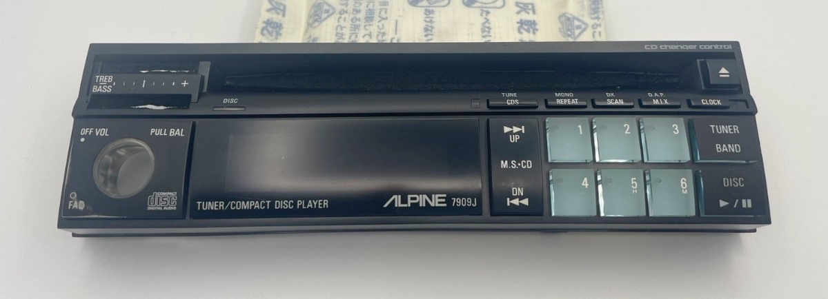 ALPINE 3DA-W882J 3連奏CD・カセット DSP/EQ/BBE/スペアナ 中古の落札