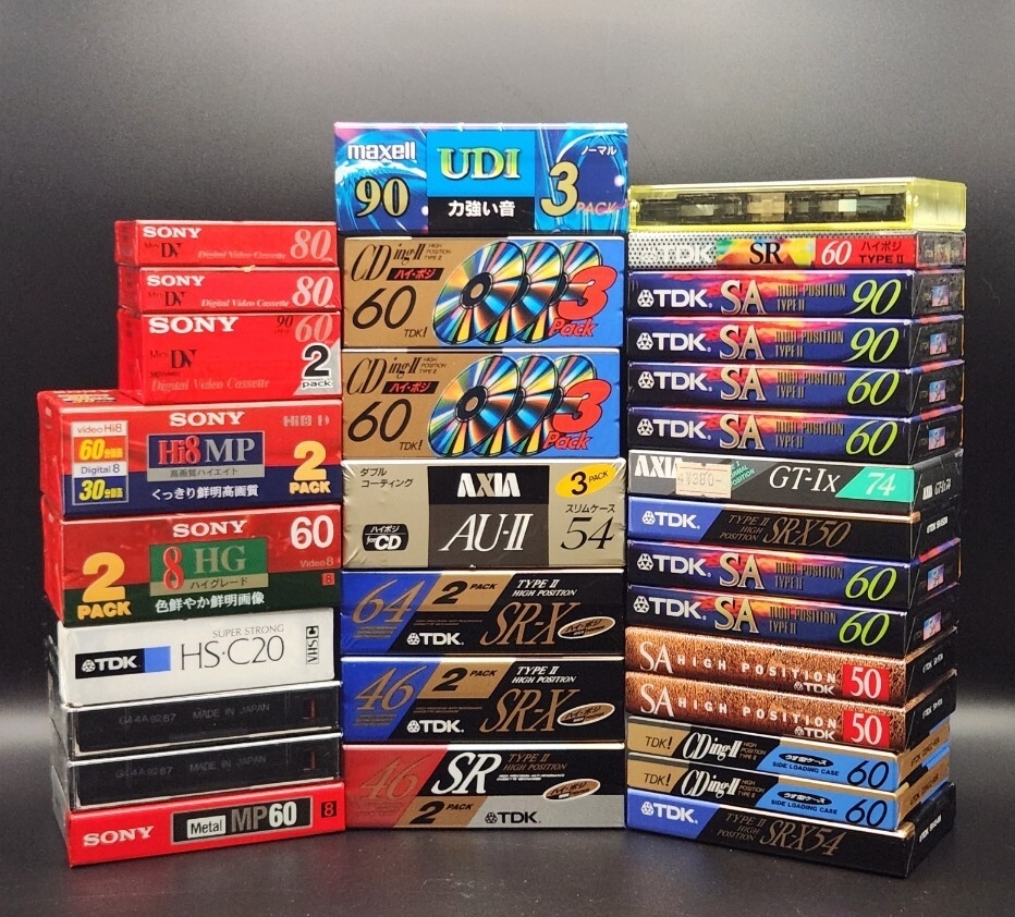 48本まとめて】中古使用済み VHSビデオテープ 昭和～平成初期ごろ使用