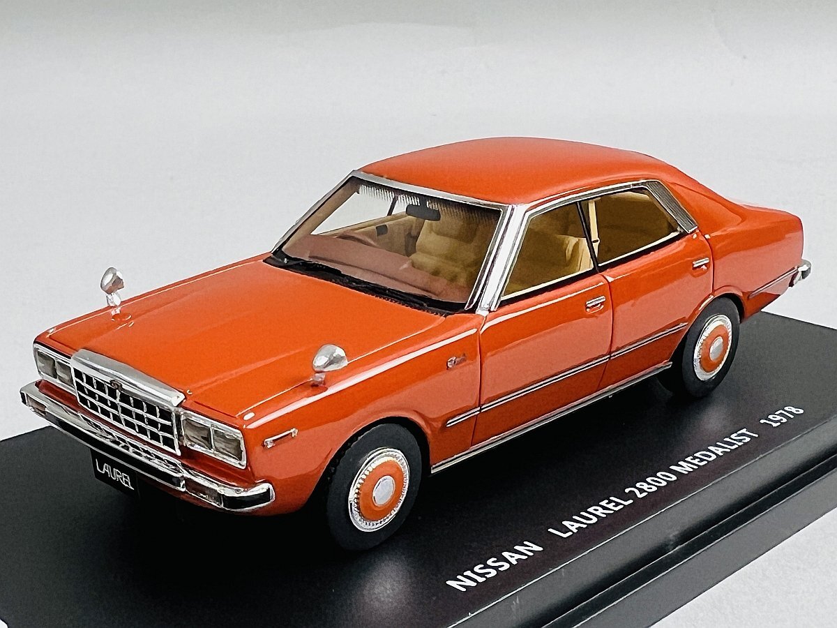 新品】1/43 日産 ローレル 4ドア ハードトップ V20 ターボ メダリスト