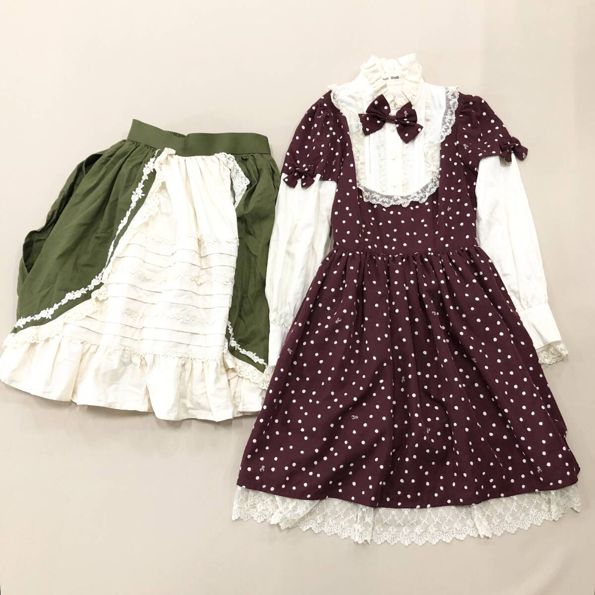 【新品タグ付き】Innocent World 宝野アリカコラボワンピ＆ボンネ ☆イノセントワールド☆宝野アリカさん監修ワンピース&ボンネットの
