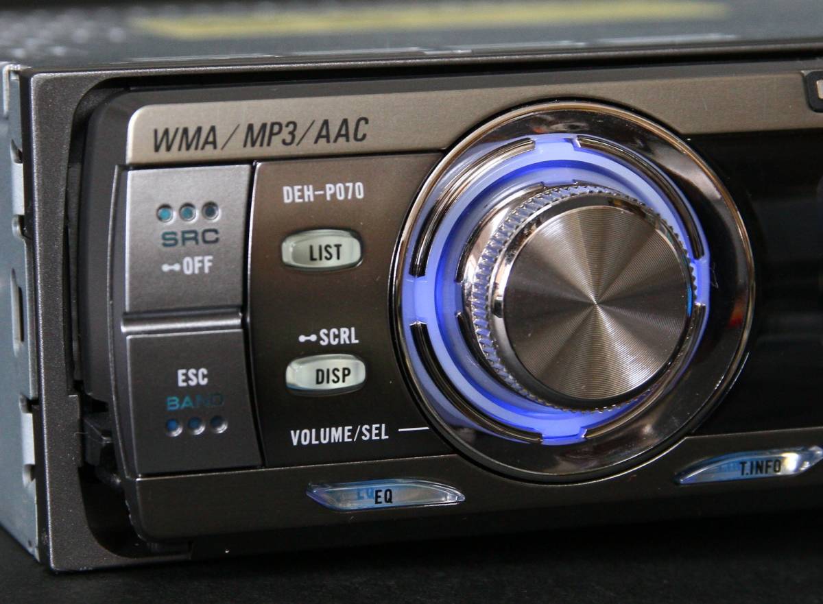 カロッツェリア DEH-P070 MP3/WMA/WAV/AAC/SFC 漢字表示OEL