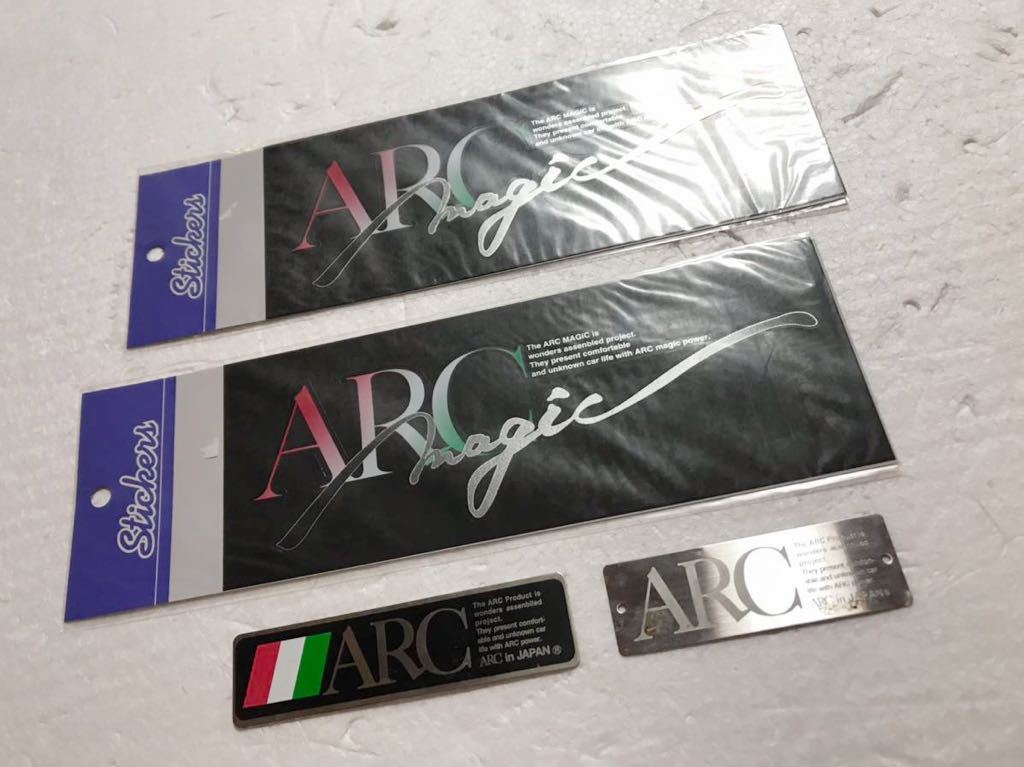 【即決価格‼️】Arc Logo Organizer ◎超希少◎即決 ARC magic ARC In Japan 旧ARC ロゴ プレート 2枚(1枚