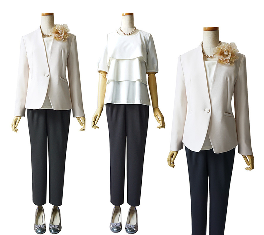 新品 19号 ゆったり ブラウス付き 動きやすい パンツスーツ 通勤服 入学式 ママスーツ セレモニースーツ 大きいサイズ レディース 安い 3m224 の落札情報詳細 ヤフオク落札価格情報 オークフリー スマートフォン版