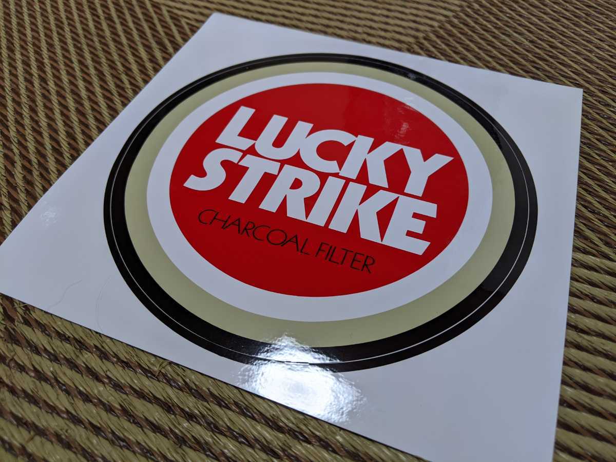新品 希少絶版 ラッキーストライク デカール 大判ステッカー 18cm 非売品 Rgv Tzr Nsr Rvf Vfr Vj21 Vj22 Vj23 Mc21 3xv Nc35 Nc30 の落札情報詳細 ヤフオク落札価格情報 オークフリー スマートフォン版
