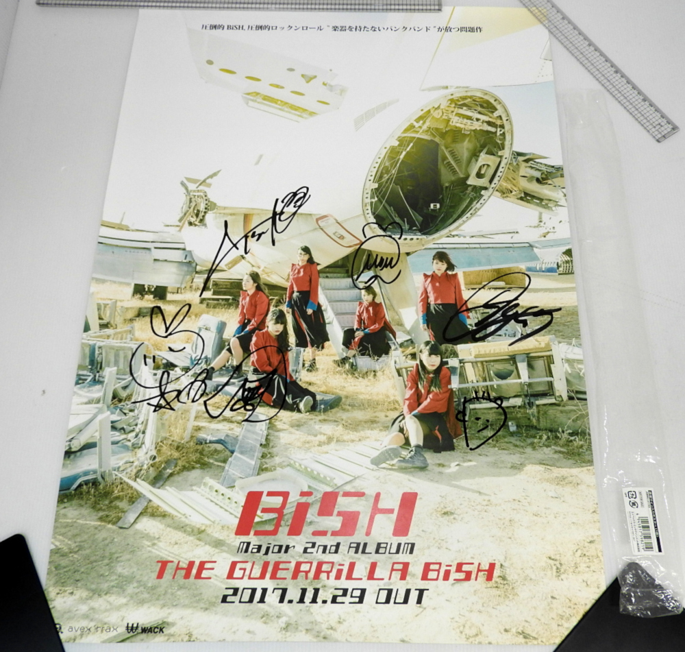 BiSH GUERRiLLA BiSH メンバーサイン入りポスター BiSH THE GUERRiLLA BiSH メンバー直筆サイン入りポスター2