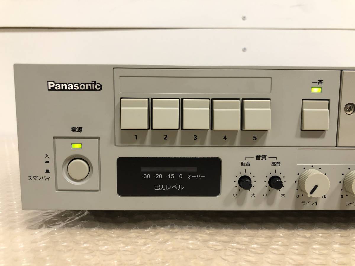 オーディオ機器 Panasonic WA-H30 業務用放送ハイパワーアンプ 音響機材