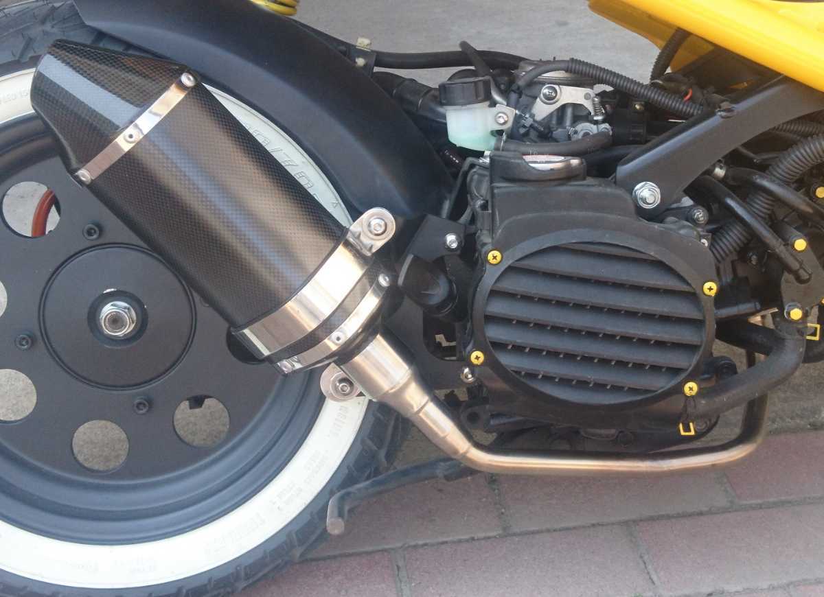 ホンダ ズーマー ヨシムラ トライコーン ショート加工 ちょいカチ上げ 