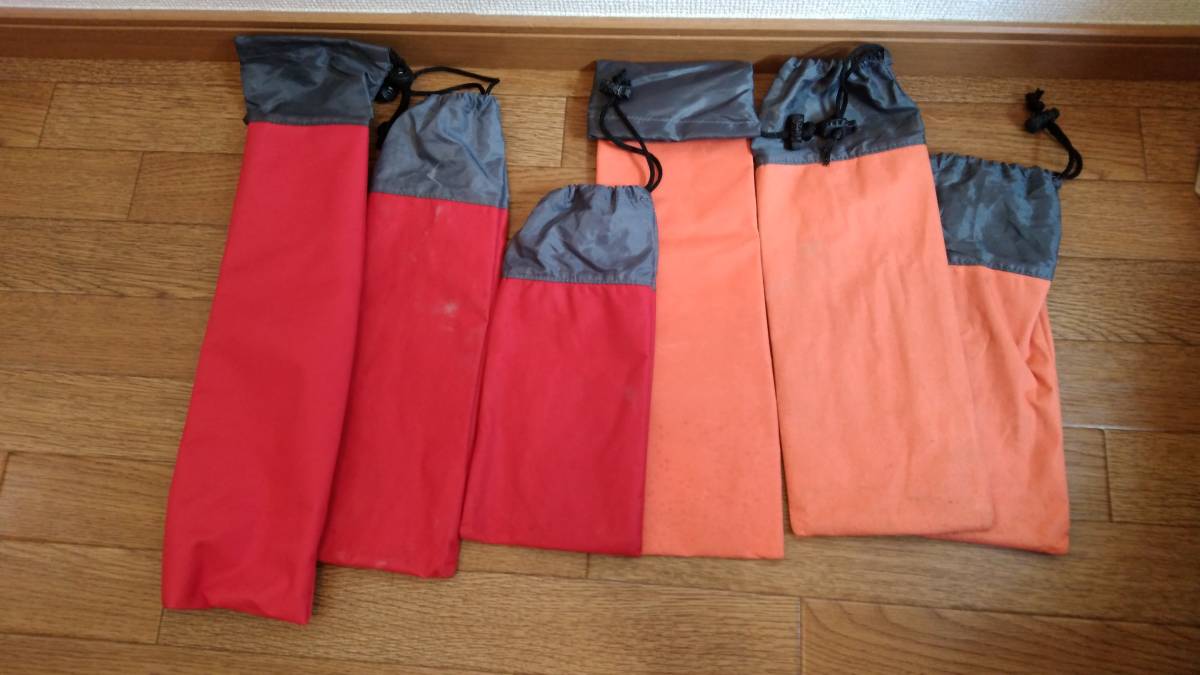 Yogoto ペグケース ペグ専用バッグ 6点セット レッド3点 オレンジ3点 の落札情報詳細 ヤフオク落札価格情報 オークフリー スマートフォン版