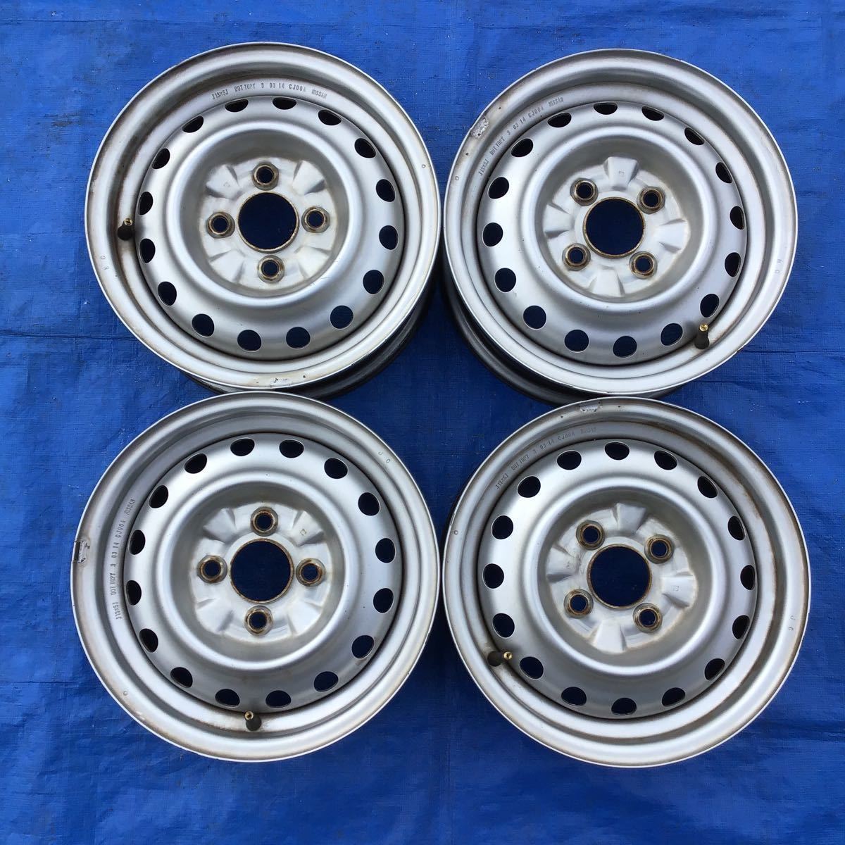 日産 ADバン純正スチールホイール 13×5J+40 13インチ4本セット [K-0850