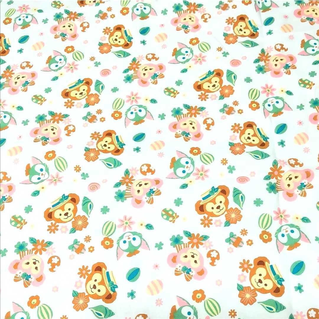 新品 幅143cm 長さ1メートル ダッフィー シェリーメイ ジェラトーニ柄コットン生地 ディズニー 布 の落札情報詳細 ヤフオク落札価格情報 オークフリー スマートフォン版