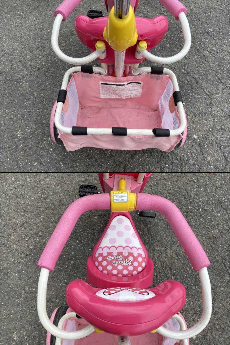 中古 S ディズニー Ides ミニー カーゴトライク 三輪車 の落札情報詳細 ヤフオク落札価格情報 オークフリー スマートフォン版