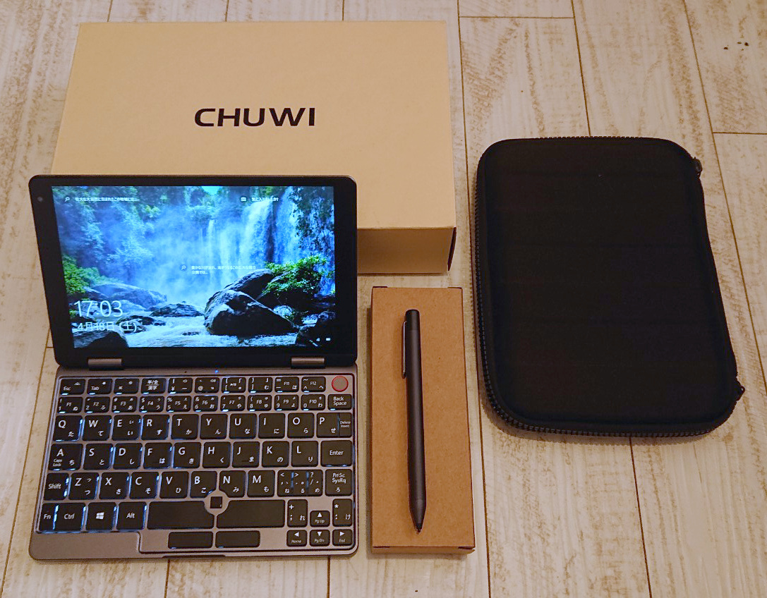 中古 CHUWI 8inch mini 2-in-1 ノートPC 日本語