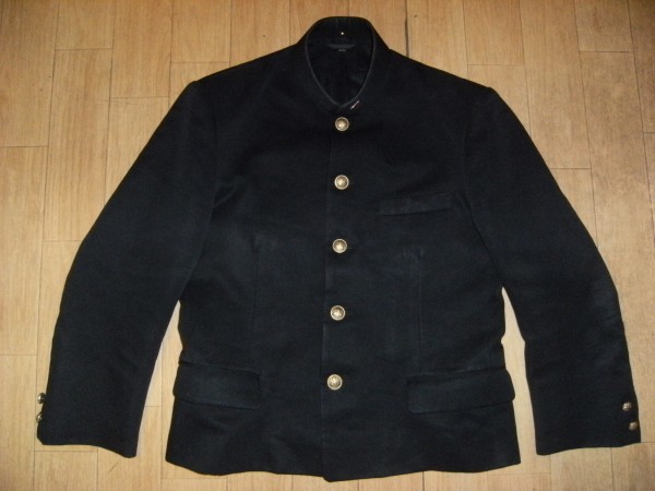昭和レトロ 80年代 バブル全盛期 学生服 短ラン 63 165a 高校ボタン 校章付き ビーバップハイスクール 暴走族 不良 ツッパリ ヤンキー の落札情報詳細 ヤフオク落札価格情報 オークフリー スマートフォン版