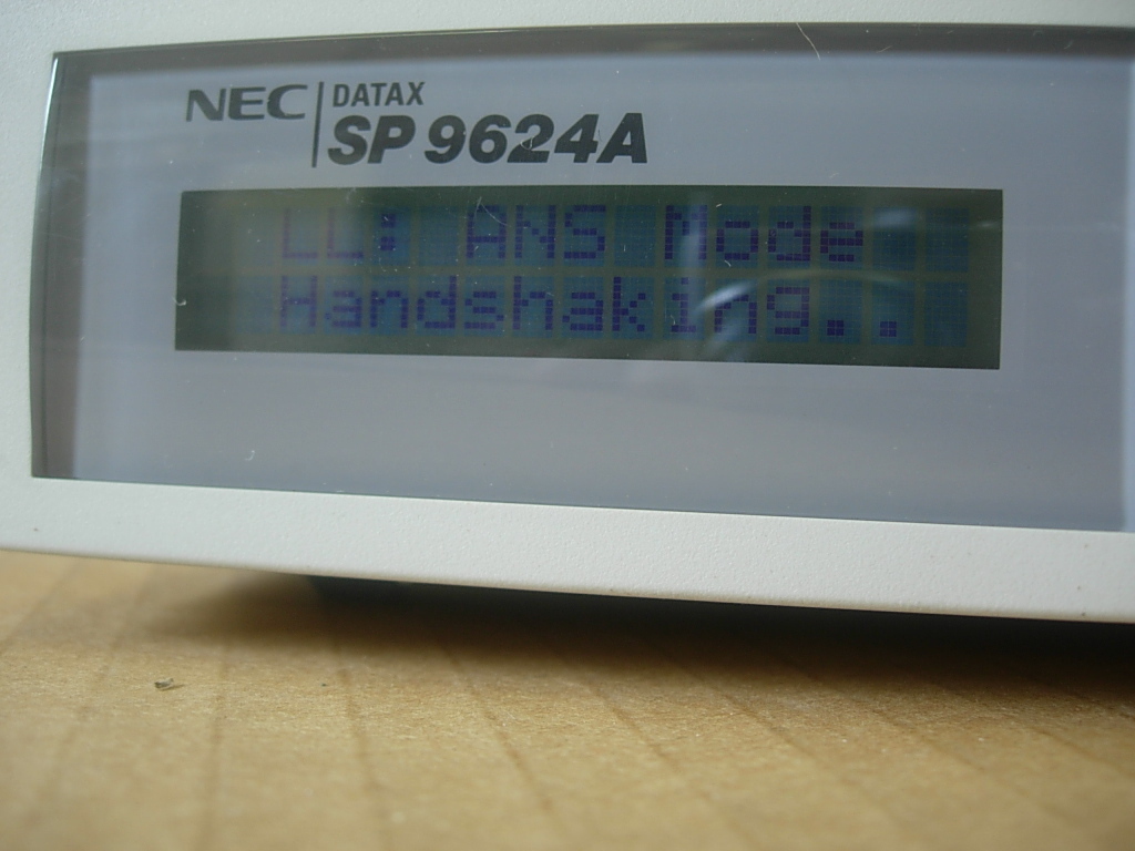 NEC製モデム DATAX 「SP9624A」 動作未確認のジャンク