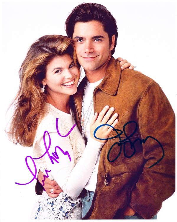 ジョン・ステイモス&ロリ・ロックリン フルハウス☆直筆サイン写真