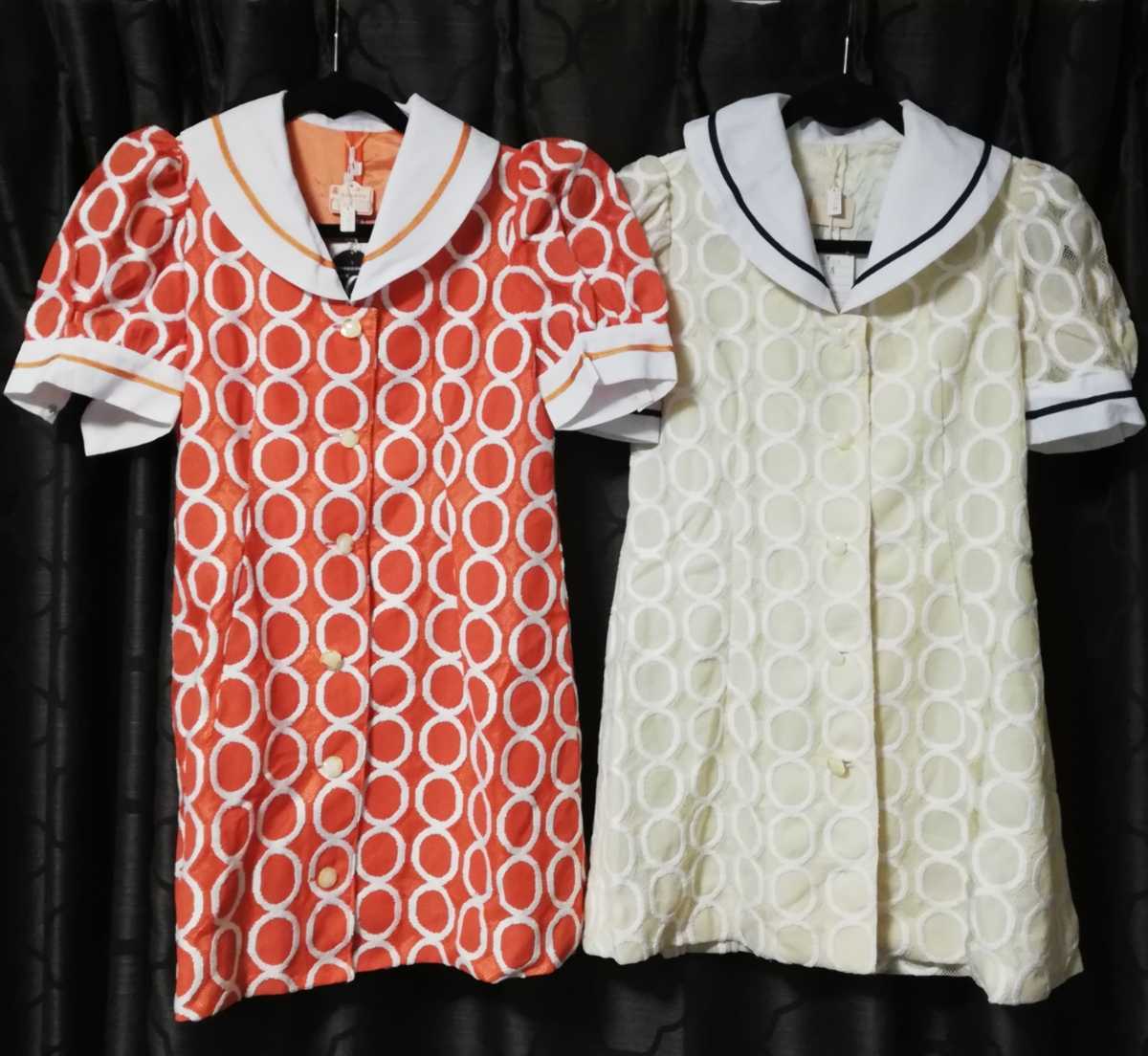 昭和レトロ レトロポップ ワンピース ミニ レース レディース オレンジ色 レモン色 二枚 セット の落札情報詳細 ヤフオク落札価格情報 オークフリー スマートフォン版