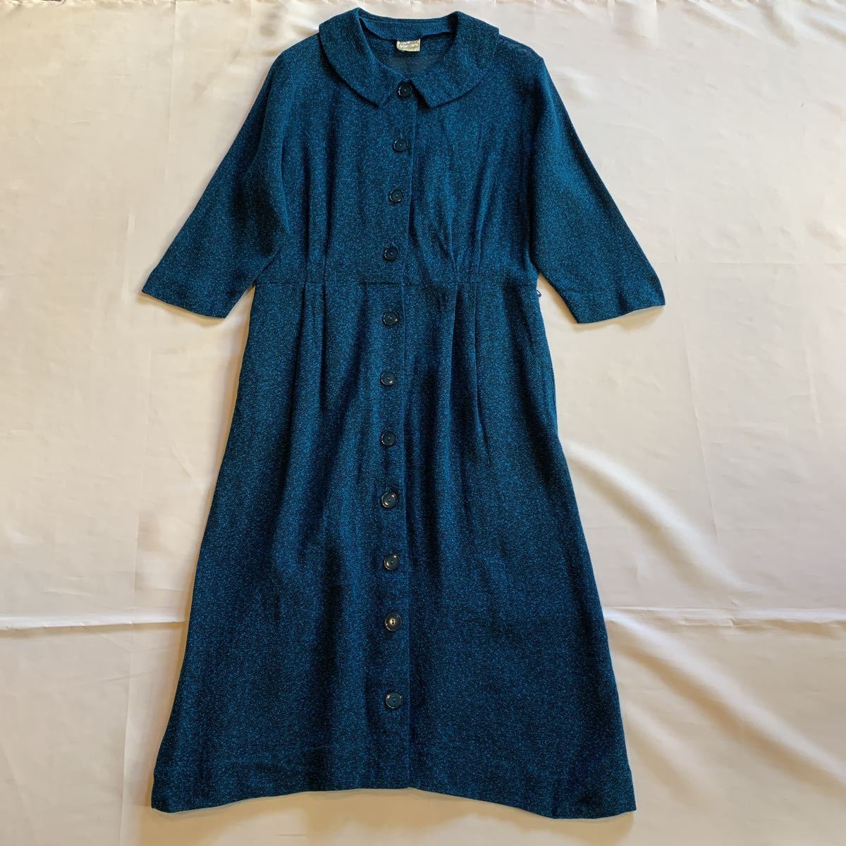 60s Carol Crawford Cotton Dress Versatiler ヴィンテージ ビンテージ コットンワンピース 青黒 50s の落札情報詳細 ヤフオク落札価格情報 オークフリー スマートフォン版