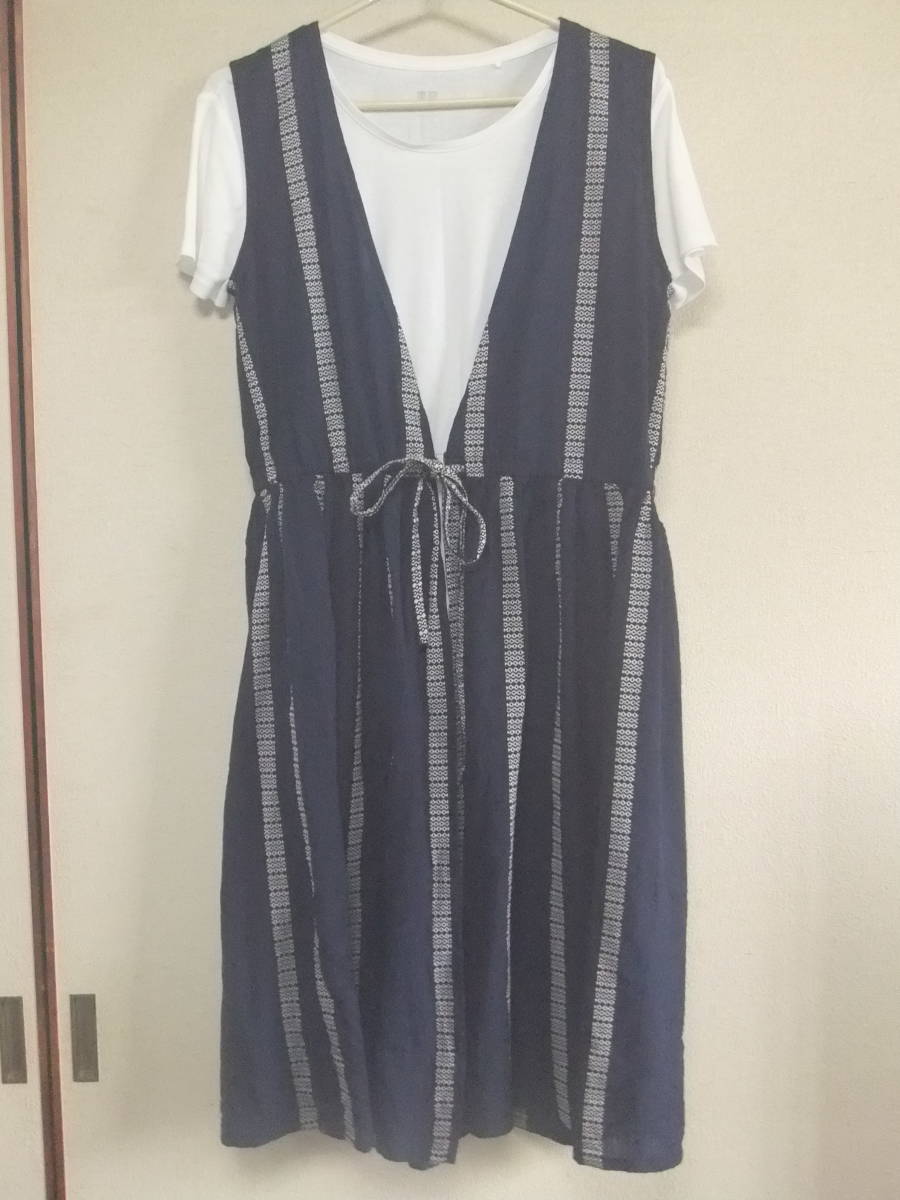 日本アパレル ファッション産業協会 ジャンパースカート風 藍 白 和柄 ウエスト紐 綿 ｍ ｌ インド製 の落札情報詳細 ヤフオク落札価格情報 オークフリー