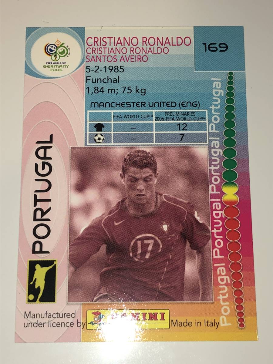 2006 PANINI WORLD CUP GERMANY Cristiano Ronaldo クリスティアーノ