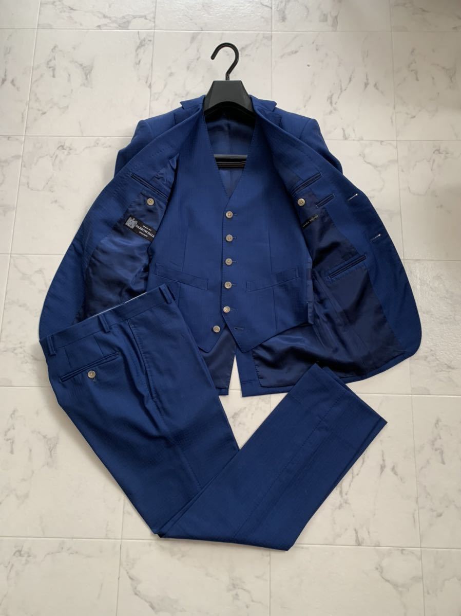 オールシーズン可 麻布テーラー 英国 Darrow Dale 3ピース スーツ ジャケット ベスト パンツ S Mサイズ程度 Azabu Tailor セットアップ の落札情報詳細 ヤフオク落札価格情報 オークフリー スマートフォン版