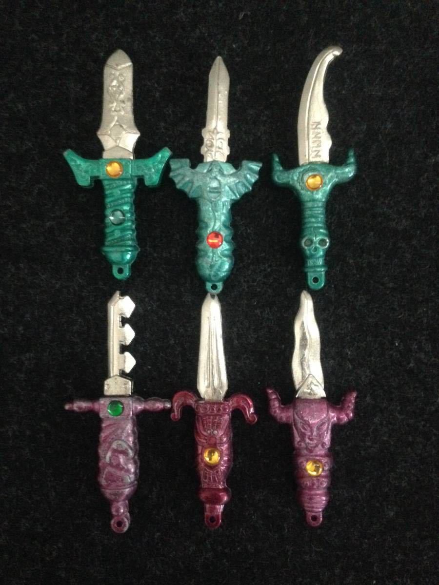 ガチャ　コスモス魔剣　7本セット 当時物 レトロ ガチャガチャ ガチャ ガシャポン コスモス 魔剣 剣 金属