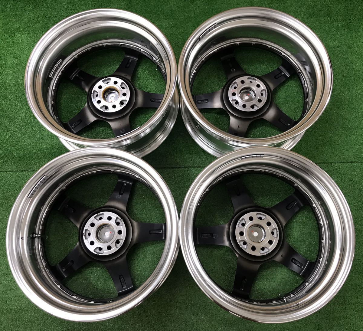 極美品 WORK Emotion t5r 2p 18インチ 7.5J +40アルミホイールの