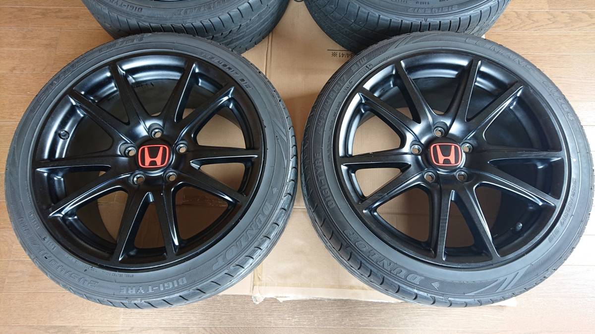 S2000 AP1 後期純正ホイール マットブラック 17インチ 7j+55 8.5j+65