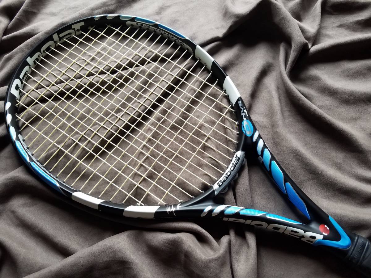 テニスラケット バボラ PURE DRIVE＋G2アンディ・ロディック サイン入