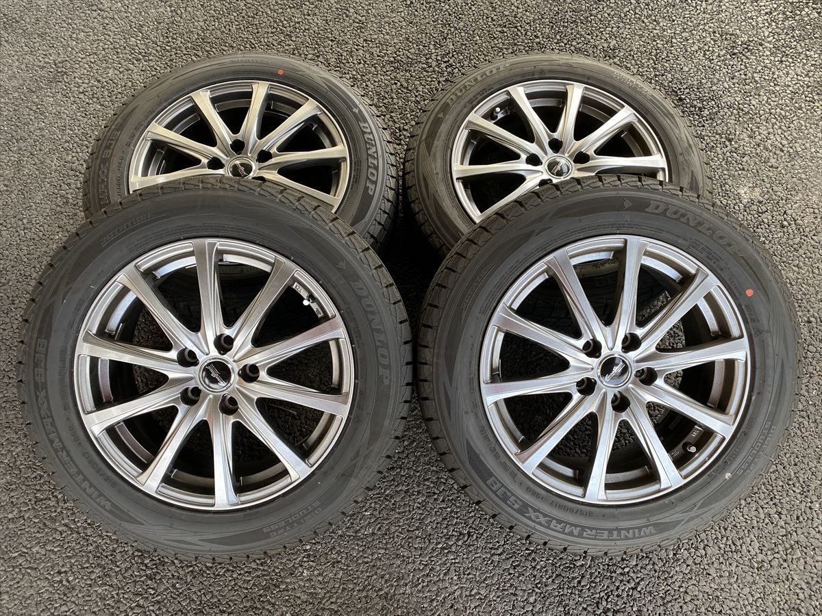 中古 ヨコハマスタッドレスタイヤセット215/60R17カローラクロス等 215